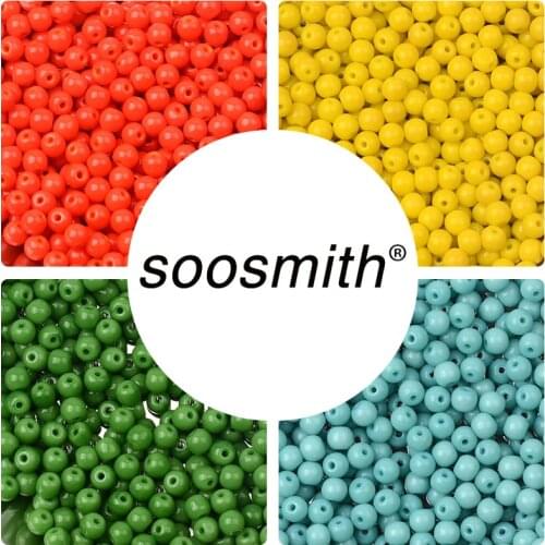 4mm Charms Colorful Czech Spacer Glass Seed Beads For Jewelry Making DIY Wholesale Necklaces And Bracelets Keychain Accessories