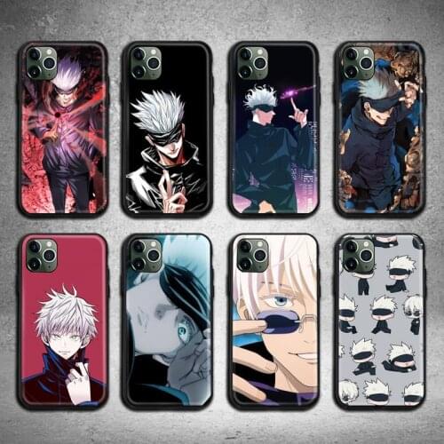Jujutsu Kaisen Gojo Satori Phone Case for iphone 12 pro max mini 11 pro XS MAX 8 7 6 6S Plus X 5S SE 2020 XR case