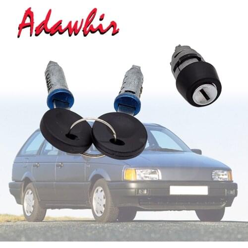 Steering Ignition Switch Lock Cylinder w/key for VW Golf Passat Typ3 for Audi 4000 80/90/Avant quattro/Sport 191905855 191837061