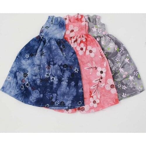 Blyth doll clothes Printed long skirt suitable for joint doll icy doll licca Azone 1/6