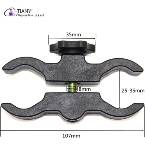 Racing clip outdoor mountain bike headlight bracket 25mm Racing clip metal multi-purpose flashlight clip gun mount 25-35mm
