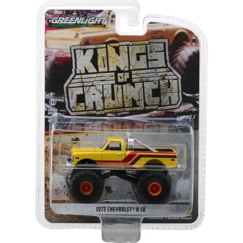 GreenLight 1:64 1972 Chevrolet K-10 Monster Alloy model car Metal toys for childen kids diecast gift