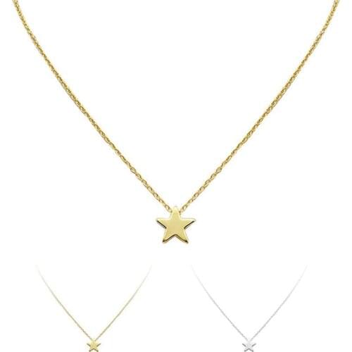 Fashion Thicken Star Pendant Clavicle Sweater Necklace Pendant Necklace Star Decor Clavicle Necklace Jewelry Necklace For Women