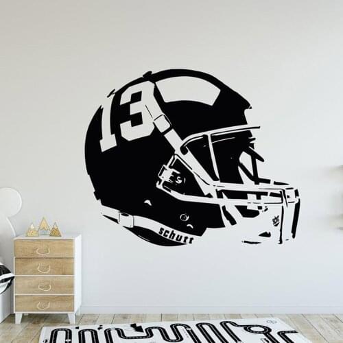 Cartoon American football Wall Sticker Home Decor Decoration For Kids Rooms Decoration Wall Art Sticker Murals