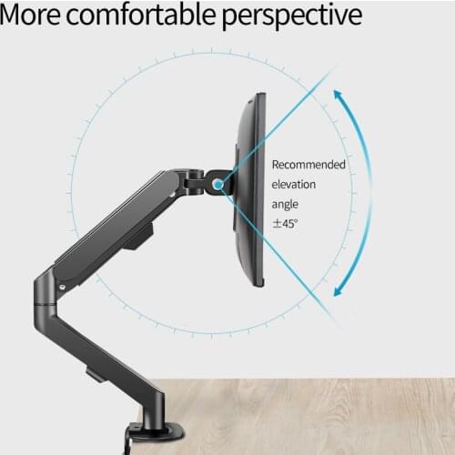 M5 17-30" Desktop Gas Spring LCD LED Monitor Holder Articulated Arm Load 2-9kg Full Motion Strut Soport Monitor Mount PC Support
