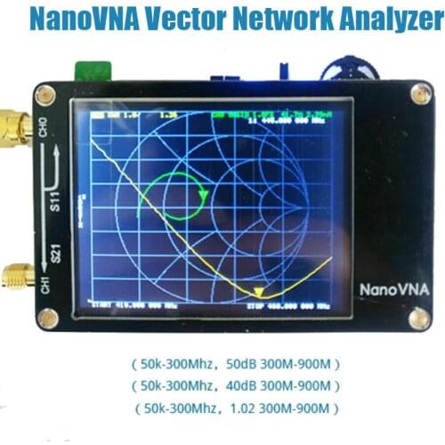 New 2.8 inch LCD Display NanoVNA VNA HF VHF UHF UV Vector Network Analyzer Antenna Analyzer + Battery