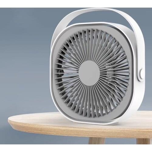 New Usb 1500mah Charging Small Fan Portable Outdoor Mini Fan Creative 6 Inch Desktop 360 Degrees Rotate Fan For Office#db4