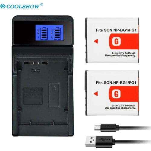 NPBG1 Battery for Sony Cyber-Shot DSC-W100 DSC-WX1 DSC-H50 DSC-H55 DSC-H3 DSC-H7 DSC-H9 H10 H20 1400mah NP BG1 FG1 Batteries