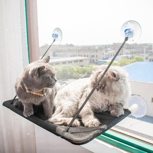 Cat Bed Pets Window Hammock Cat Suction Cup Hanging Lounger Soft Warm Bed Cat Sofa Durable Seat For Cats Small Dogs Rabbits