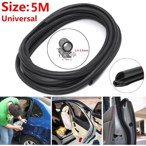 5M Rubber Seal Car Door Trunk Lip Edge Protector Strip Waterproof Anti-Noise high quality suitable for most cars around doors