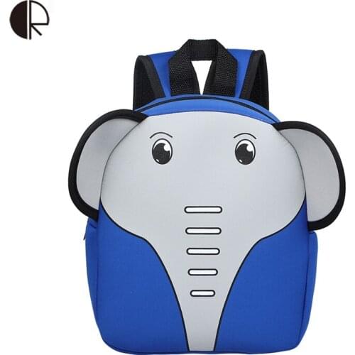 Cartoon Backpack for Girls and Boys Kindergarten Children Backpack Elephant SchoolBag Foam Animal Bag Mochila escolar infantil