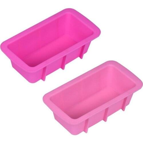 Silicone Bread Ice Cube Candy Chocolate Cake Cookie Cupcake Molds Cupcake Non Stick Bakeware Baking Pan Oven Rectangle Mould