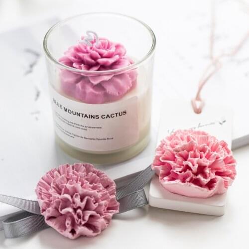 3D Carnation Silicone Molds Candle Making Candle Mold Soap Mold for Soap Making Aromatherapy Plaster Mold Handmade Candle Mold