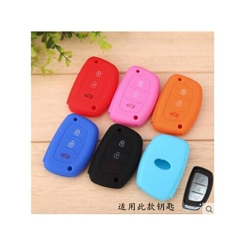 Silicone car key cover for Hyundai i10 i20 i30 i35 iX20 iX35 ix45 iX25 Solaris Verna HB20/KIA Rio K2 K3 K5 Sportage Forte CERATO