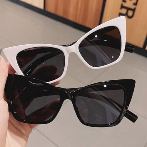 Cat Eye Sunglasses Women Oversized Cateye Retro Brand Design Fashion Sun Glasses Shades Popular Fashion Color Eyewear UV400