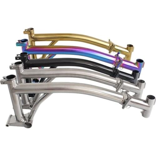 2021 New High Quality Titanium Frame Mini Bicycle Parts Light Weight 1.3kg Long Warrnaty Custom Color For Brompton