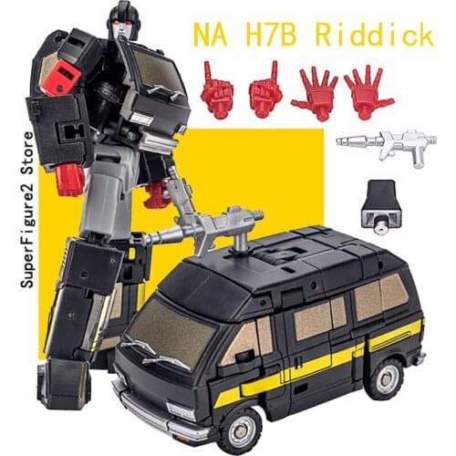 Transformation Newage NA H7B Toy Black Ironhide Riddick Action Movie Figures Model ABS 9cm KO Deformation Car Robot