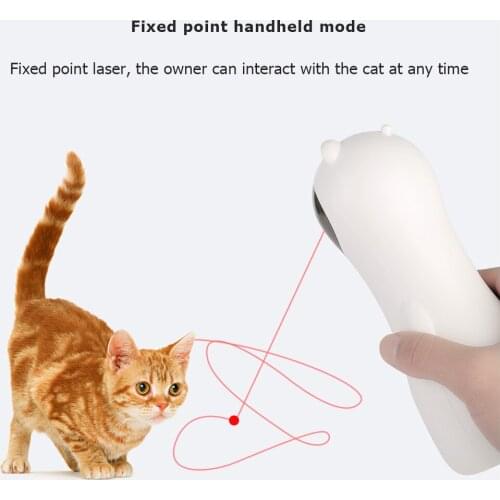 Smart Automatic Pet LED Laser Toys Cat Exercise Training Entertaining Funny Rotating Toy Multi-Angle USB Charge Toys For Cat