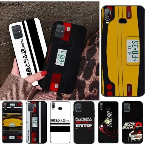 USAKPGRT INITIAL D AE86 Coque Shell Phone Case For Samsung Galaxy A21S A01 A11 A31 A81 A10 A20E A30 A40 A50 A70 A80 A71 A51