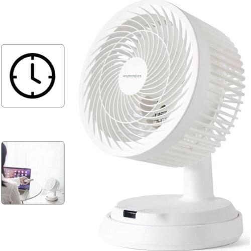 Electric Air Citculation Fan Remote Control Air Conditioning Partner 1-7 Hours Timing Function Low Noise Design Gears Speed