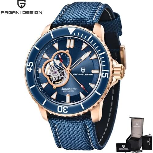 Japan NH39 Mechanical Watch Men Pagani Design Automatic Mens Watches Sapphire Wristwatch Man 20Bar Waterproof Relogio Masculino