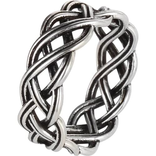 Women Rings Banquet Couple Wedding Rings Vintage Silver Plated Geometric Rings Birthday Gift For Girlfriend Fashion Jewelry