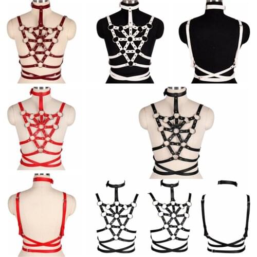 Harajuku Punk Accessories Women Suspender Leather Bdsm Harness Belt Body Bondage Sexy Gothic Garters Erotic Lingerie Sword Belt