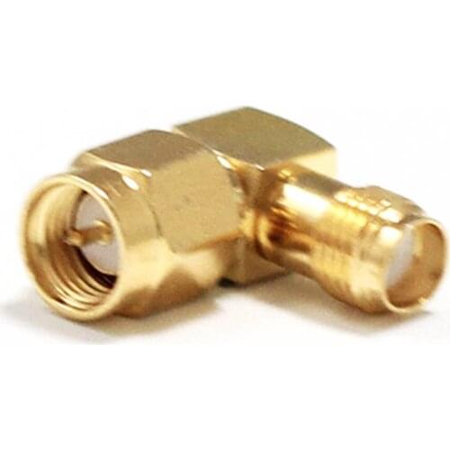 1pc SMA Male Plug to Female Jack RF Coax Adapter Modem Convertor Connector Right Angle goldplated NEW wholesale