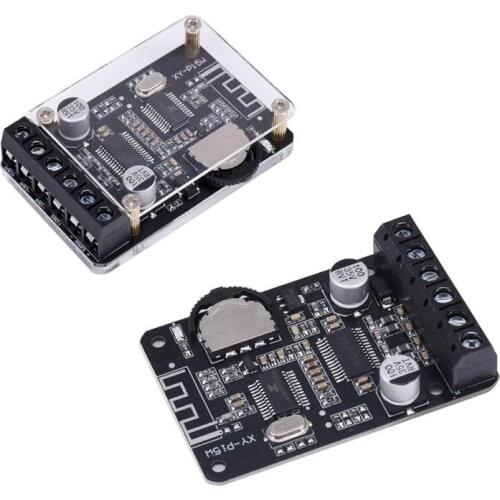 20W*2 Digital Audio Bluetooth 5.0 Stereo Amplifier with Case DC12-24V Dual Channel