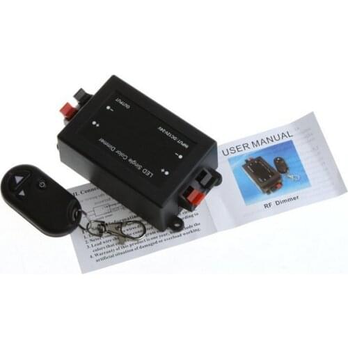 2021 Wireless RF Led Single one channel Dimmer Switch,DC12-24V 1Channel Led Controller with Remote control