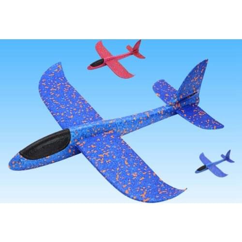 48cmCM Hand throw airplane EPP Foam Outdoor Launch Glider Plane Kids Toys Interesting Launch Throwing Inertial Model Gift funny