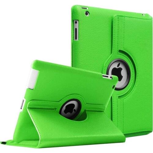 Case For iPad 3 A1416 A1430 A1403 Cover 360 Degree Rotation PU Leather for ipad case 3 2012 Release Stand Holder Case Smart Capa