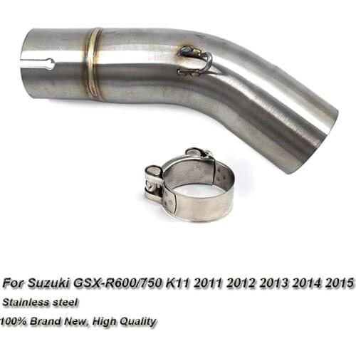 51MM Motorcycle Exhaust Muffler Pipe Middle Section Link Pipe For Suzuki GSXR 600 750 K11 2011 2012 2013 2014 2015 GSX-R600/750