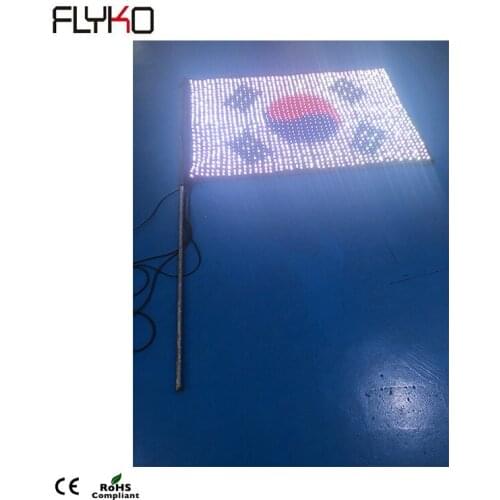 China Supplier LED Vision flag LED Video Flag LED Video curtain RGB