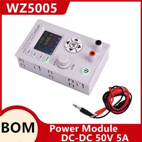 WZ5005 DC DC-Buck Converter CC CV 50V 5A Power Module Adjustable Regulated laboratory power supply 5V 12V 24V communication