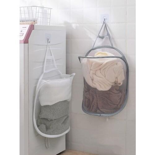 Clothing Laundry Basket Cute Dinosaur Foldable Toy Storage Bucket Picnic Dirty Clothes Basket Box Mesh Organizer Cartoon Animal