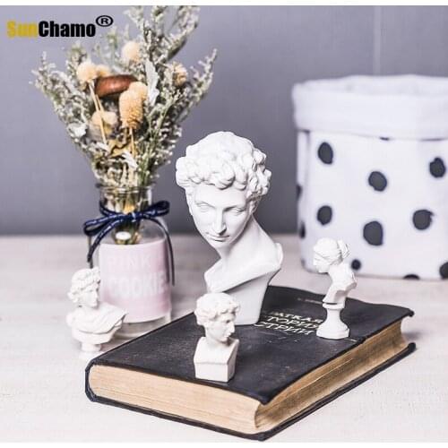 Mini George Gemmelada Chopin Septimius Geta Statue Resin Art&Craft Decorations For Home Line Drawing Teaching Aids