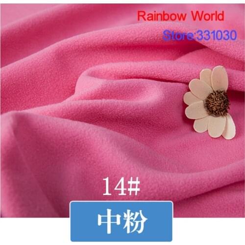 14# pink 1 meter soft brushed polar fleece fabric for DIY colthes stuffed toys blanket bedsheet cushion material
