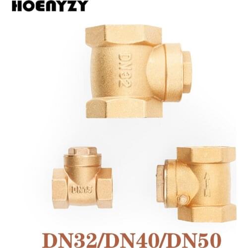 1-1/4" 1-1/2" 2" BSP Female Thread Brass Non-return Swing Check Valve DN32/DN40/DN50 One-Way Horizontal Type For Water