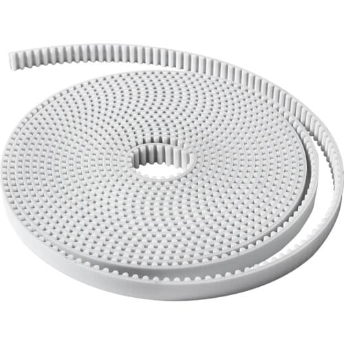 HTD5M Timing Belt, Width 15/20/30/40mm, Length 2/5meters, Color White, PU Polyurethane With Steel Core, HTD 5M Open Synchronous