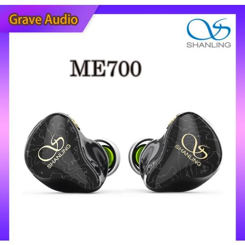 Shanling ME700 1DD+4BA Five Hybrid Driver In-ear Earphone IEM with Triple-Bore Design 3D Printed Shell MMCX Octa-core cable