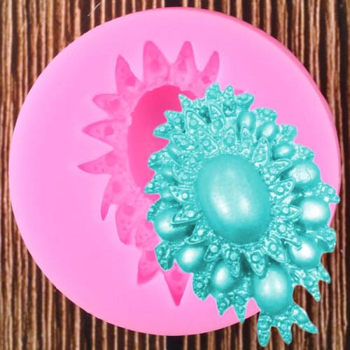 Gem Jewelry Silicone Molds Wedding Cupcake Topper Fondant Cake Decorating Tools Soap Resin Clay Candy Chocolate Gumpaste Moulds