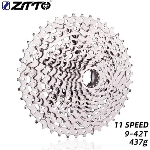 ZTTO MTB 11 Speed 9-42T Cassette XD Sprocket Lightweight Silver 9-42 Steel Cassette 11s compatible 11speed GX M7000 M6000 k7