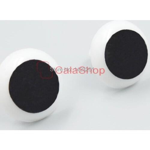 100 Pcs / Lot DIY Toy Rubber Eyes White black plastic safety making Puppets For Bear Doll Nose Eyes Toy Crafts Without washer