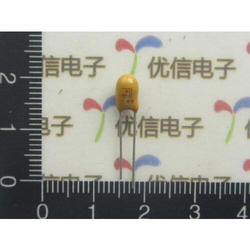 20pcs/lot High Quality DIP tantalum capacitor 16V 22UF 226K 10% tantalum capacitor 22uf 2.54mm Distance