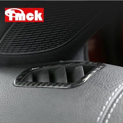 ABS Carbon Fiber For Mercedes Benz A Class W177 V177 A180 A200 A250 2019+ Car Dashboard Air Conditioning Vent Frame Trim Cover