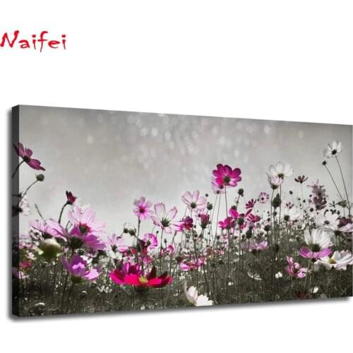 Flower Colorful 5d Diy Diamond Painting Cross Stitch Full Square Round Diamond Embroidery Mosaic Nature Landscape Home Decor