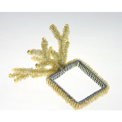 Free shipping ivory coral napkin ring beads napkin holder for wedding many colors 12 pcs