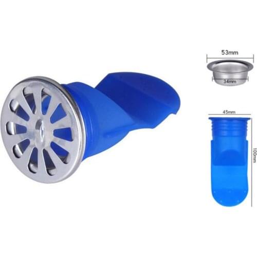 Deodorization Bathroom Silicone Sink Strainer Shower Channel Drain Anti-odor Backflow Filter Insect Control Odor Stopper Tool