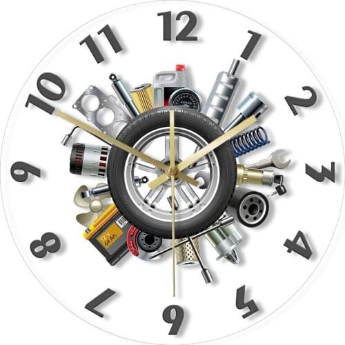 Car Tools Pimp Your Ride Garage Wall Clock Modern Car Service Mechanic Non ticking Wall Clock Man Cave Decor Auto Gift For Man